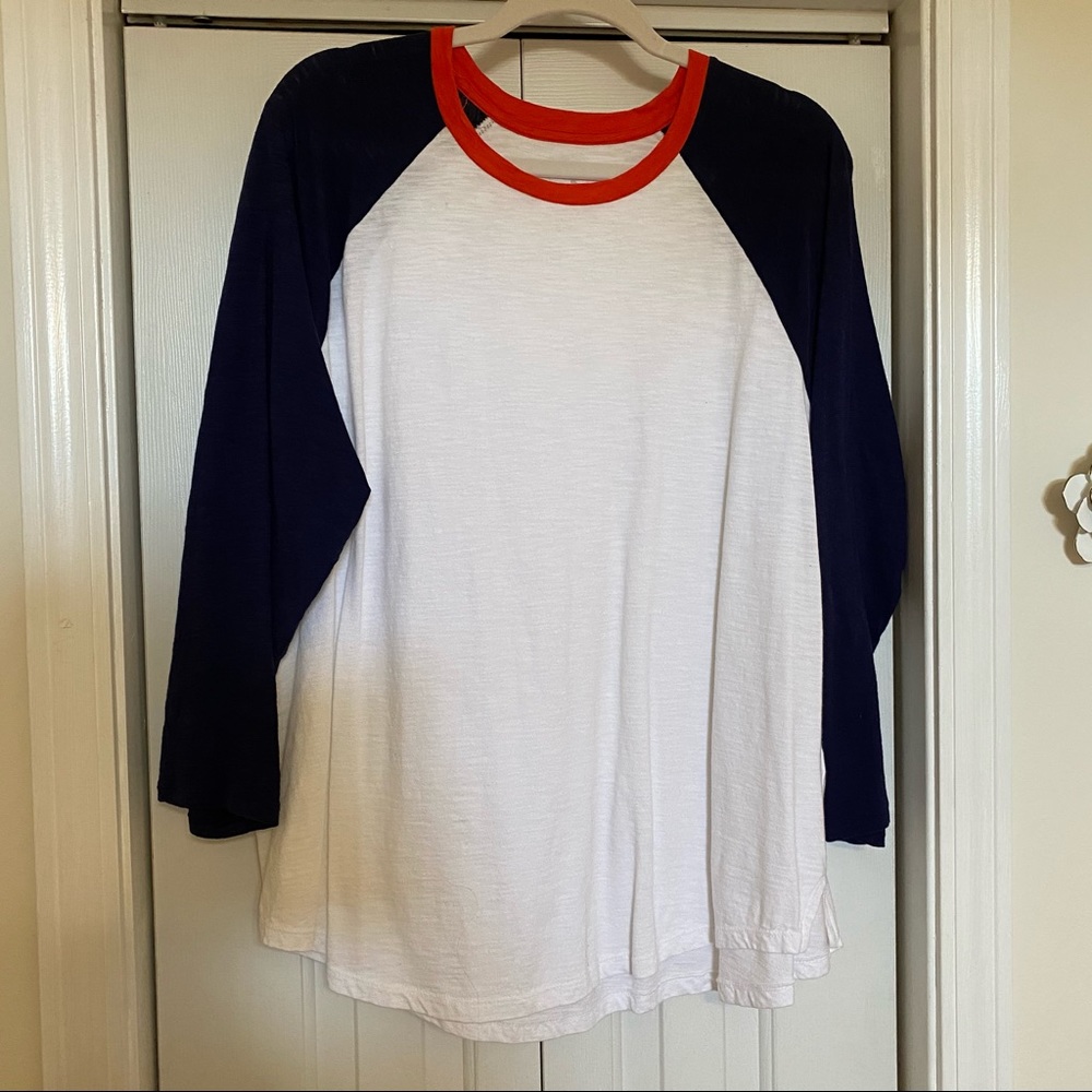 Red, White, and Blue Baseball Tee